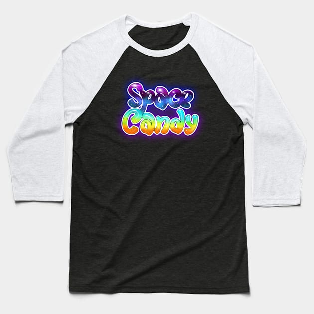 Space Candy Glow Baseball T-Shirt by Toni Tees